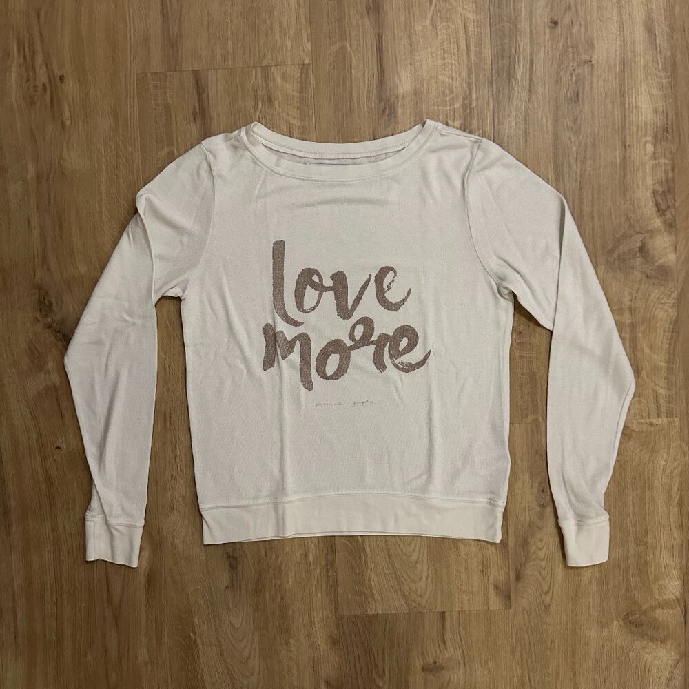 Spiritual Gangster love more sweatshirt in white - S